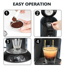 ICafilas For Philips Senseo Coffee Capsule caps coffee machine Stainless Steel Coffee Filter Tools hard capsules