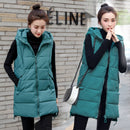 2023 New Autumn And Winter Women's Vest Loose Mid-Length Women's Waistcoat 3XL Women's Sleeveless Jacket