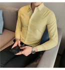 Camisas De Hombre Long Sleeve Shirts For Men Clothing 2026 Business Formal Wear Camisa Social Masculina Slim Fit Chemise Homme