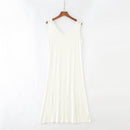 Plus Size 6XL Sexy Modal Lingerie Nightdress Women Casual Sleepwear Long Nightgown Nightie Sleeveless Summer Loose Home Dress