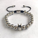 Top Quality Luxury Royal Crown Bracelets & Bangles Fashion Stainless Steel Men' Jewelry Do Not Fade Jewellery Sets Best Gift