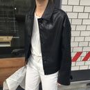秋冬女式外套 长袖翻领单排扣女士夹克 韩版时尚优雅休闲大衣
