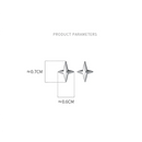 WANTME 925 Sterling Silver Minimalism Fashion Light Star Mini Small Stud Earrings Cute Teen Ear Bone Piercing Jewelry Accessorie