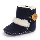 Cute Autumn Winter Infants Shoes Baby Girl Boy Bow Knot Baby Boots Casual Sneakers Non-slip Soft Soled Walking Shoes