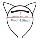 5pcs 10pcs Best selling cat ears headband bezel girl hair accessories hairbands plastic party props headwear children's jewelry