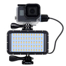 防水LED水下补光灯+电池，适用于GoPro Hero 9 8 7 5 Session4 Xiaomi Yi Mijia 4K SJCAM SJ89 EKEN H9 Power