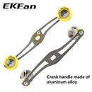 EKFan 铝合金渔线轮手柄 120毫米长度 8*5毫米孔尺寸 适用于水滴轮渔线轮摇臂钓鱼配件