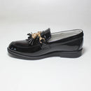 New Boys Shoes Round Toe Tasseled Casual Slip On Loafers Kids Smart Spanish Page Boy Wedding Dress Formal Soft Rubber Sole Flats