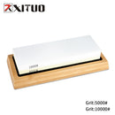 XITUO Kitchen Knife Sharpener Whetstone Quick Sharpening Stones  Water Grinding Stone 2-IN-1 2000 5000 10000 grit Accessories