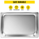 SucceBuyBuffet Chafing Dishes 8.5L-20L Gastronorm Pans Steam Table Pans Tray Stainless Steel Food Container for Party BBQ Baking