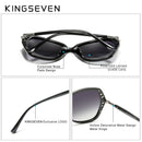 KINGSEVEN 优雅年轻女士眼镜偏光太阳镜渐变镜片反光镜面蝶形款 N7215