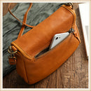Johnature Retro Genuine Leather Women Summer Small Bag 2026 New Simple Leisure Nature Cowhide Female Shoulder & Crossbody Bags