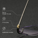 ZIROSAT 58127 Titanium Alloy Glasses Frame 2021 New Men Rimless Prescription Square Eyeglasses Myopia Optical Eyewear