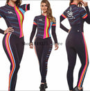 Women's Long sleeve Pro Team Triathlon Suit Cycling Jersey Skinsuit Jumpsuit Maillot Cycling Ropa ciclismo set pink gel