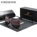 KINGSEVEN 优雅年轻女士眼镜偏光太阳镜渐变镜片反光镜面蝶形款 N7215