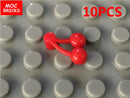 MOC Bricks Food Cookie Bone Pretzel Bagel Biscuits Waffle Chips Hot Dog Bread Pizza Milk Educational Building Blocks Kids Toys