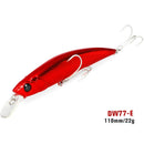 TSURINOYA 110S Long Casting Sinking Minnow Saltwater Fishing Lure DW77 110mm 22g Large Trout Pike River Lake Hard Baits Jerkbait
