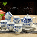 Retro Chinese Kung Fu Ceramic Teapot with Strainer Handmade Dragon Flower Puer Tea Pot 350ml Porcelain Samovar Kungfu Teaware