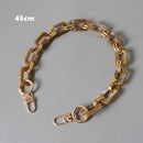 New Fashion Woman Handbag Accessory Metal Parts White Pearl Acrylic Resin Chain Luxury Strap Women Shoulder Cute Clutch Chains