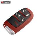 YIQIXIN Fit For Dodge Dart Challenger Charger Durango Journey For Jeep Chrysler 300 Remote Car Key Shell Cover Case Red 5 Button