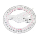 Hot Sale All Circular 10cm Plastic 360 Degree Pointer Protractor Ruler Angle Finder Swing Arm For School Office Supplies