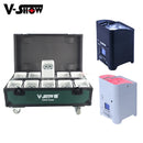 The Luminara Ensemble | 10-Piece Professional Wireless DMX RGBWA+UV Uplight System with Flight Case