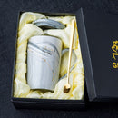 Natural Marble 12 Constellation Ceramic Zodiac Mug with lid Coffee Mugs Creative Personality Cup 400ml Lead-free
