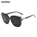 HOOBAN Brand Designer Cateye Women Sunglasses Retro Oversized Women's Sun Glasses Luxury Square Spectacles UV400