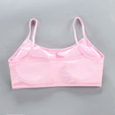 Teens Girls Sports Bra Puberty Gym Underwear Wireless Teenager Girls Sport Bra with Briefs Cotton Young Girls Training Bra Set