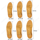 WINRUOCEN Full/Half Insoles Leather Premium Orthopedic Arch Support For Flat Feet Foot Massage men women O/X Leg Half Care Pads