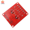 双路5V 12V 24V继电器模块板带光耦支持高低电平触发继电器适用于Arduino