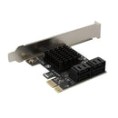 SATA PCIe Adapter 4 Ports /6 Port SATA III to PCI Express 3.0 X1 Controller Expansion Card compatible with PCI-E X4/X8/X16 6Gbps