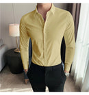 Camisas De Hombre Long Sleeve Shirts For Men Clothing 2026 Business Formal Wear Camisa Social Masculina Slim Fit Chemise Homme