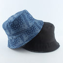 2022 New Fashion Vintage Print Bucket Hats Reversible Bob Chapeau Femme Hip hop Caps Gorro Men Fisherman Hat