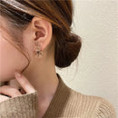Bear Earrings for Women Girls 2023 Fashion Korea Silver Needle Autumn and Winter Earrings Cute Flocking Rabbit Ear Studs Jewelry