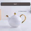 典雅骨瓷茶具套装 陶瓷花茶杯 陶瓷壶 花卉茶壶套装 咖啡馆马克杯 咖啡杯 白金茶杯 茶具套装