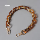 New Fashion Woman Handbag Accessory Metal Parts White Pearl Acrylic Resin Chain Luxury Strap Women Shoulder Cute Clutch Chains