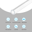 Uxcell 2pcs OD 8-35mm Transparent Acrylic Tube Rigid Round Tubing 305mm Length PMMA Organic Glass Tube Plastic Pipe Fittings