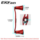 EKFan 铝合金渔线轮手柄 120毫米长度 8*5毫米孔尺寸 适用于水滴轮渔线轮摇臂钓鱼配件
