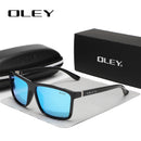 OLEY Polarized Men Sunglasses brand designer Retro Square Sun Glasses Accessories Unisex driving goggles oculos de sol Y6625