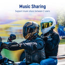 Lexin B4FM-X Bluetooth Motorcycle Intercom Helmet Headsets,BT 5.0 Wireless Communication Interphone Music Sharing 10 Riders