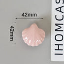 IHOMCASA Ceramic Knob Heart Seastar Shell Children Room Furniture Hardware Cabinet Handles Kitchen Wardrobe Bookcase Drawer Pull