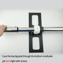 2019 new DL-A10M-66 23"-65" stainless steel LCD TV stand mounts bracket in Partition wall 360 rotate height adjust 66cm 82cm70cm
