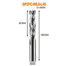 Compression milling cutter woodwork UP &amp; DOWN Cut Two Flutes Spiral Carbide Milling Tool CNC Router Wood End Mill Cutter Bits
