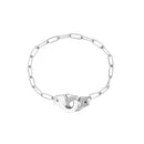 Moonmory 100% Authentic 925 Sterling Silver European Chain Handcuff Bracelet Menottes Hand Cuff Bracelet For Women Jewelry