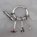 Mechanical Keychain Dad Father Initial Keychain Father's Day Gift Letter A-Z Truck Keychain Truck Key Ring Car Truck Lover Gift