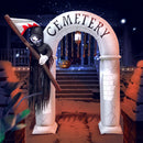 240cm 270cm Halloween Home Outdoor Decoration Arch Door Scary Ghost Pumpkin Witch Blow Up Halloween Party Decor Prop