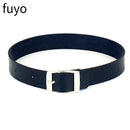 Punk Black Bell Lock PU Leather Necklaces for Women Cosplay Rock Geometry Rivet Collar Choker Necklaces Festival Jewelry