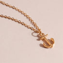 Simple Style Clavicle Chain Sea Navy Anchor Necklaces & Pendants for Women Girls Birthday Party Jewelry Collier Gifts