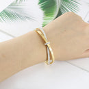 New Stainless Steel  Jewelry Crystal Bracelets Cross Roman Numerals  Bangle For Women's Who Love Gifts Wholesale